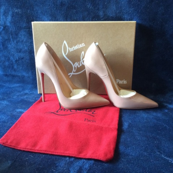 Christian Louboutin Shoes - Louboutin So Kate Patent Leather Pumps, nude